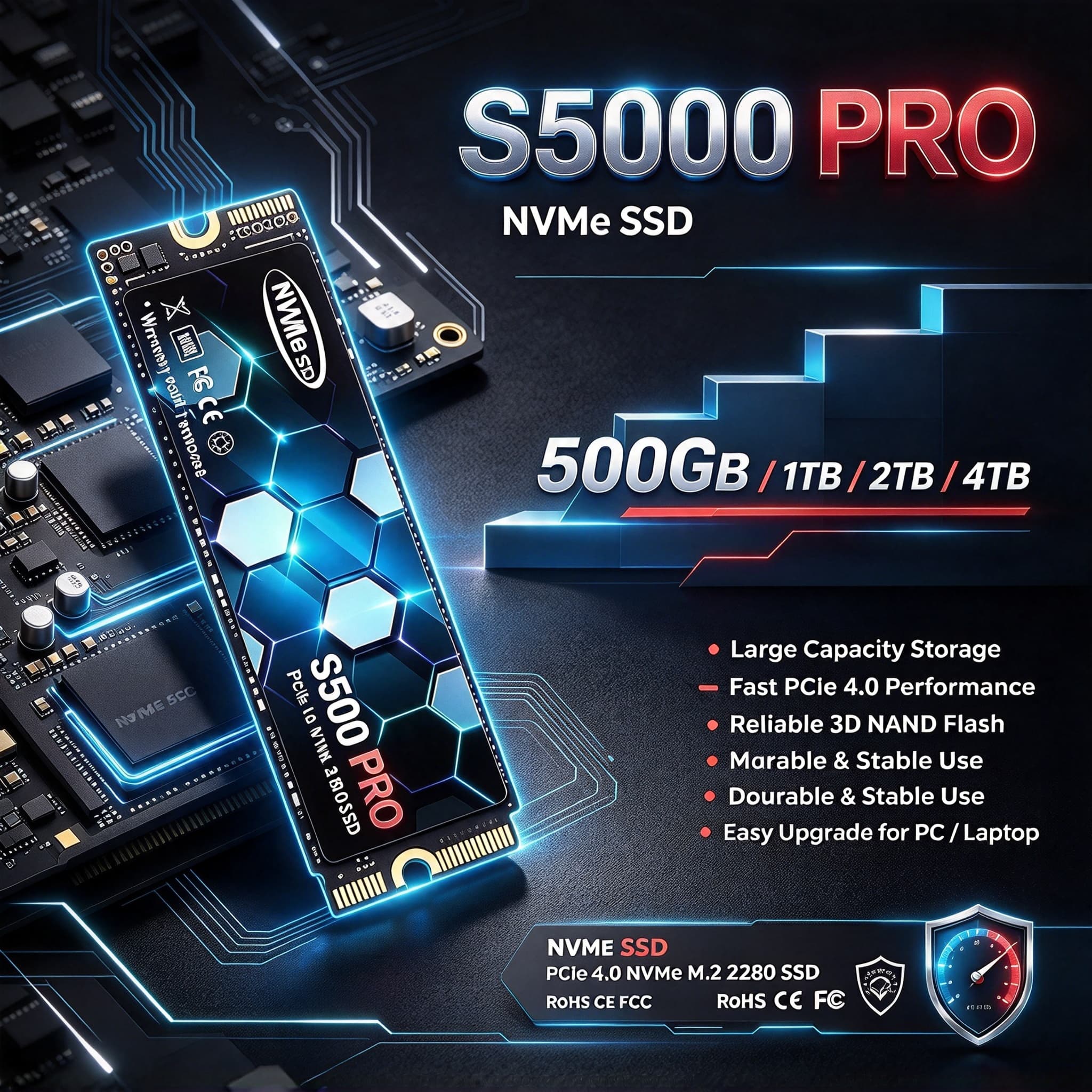 S5000 PRO M.2 PCIe 4.0 NVMe SS - M.2 Nvme 4Tb Pcie 4.0 Ssd ulasan dan harga