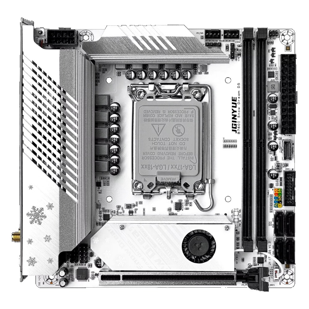 JGINYUE  B760i-Snow Dream  Mot - Lga 1700 Ddr5 Itx Motherboard ulasan dan harga