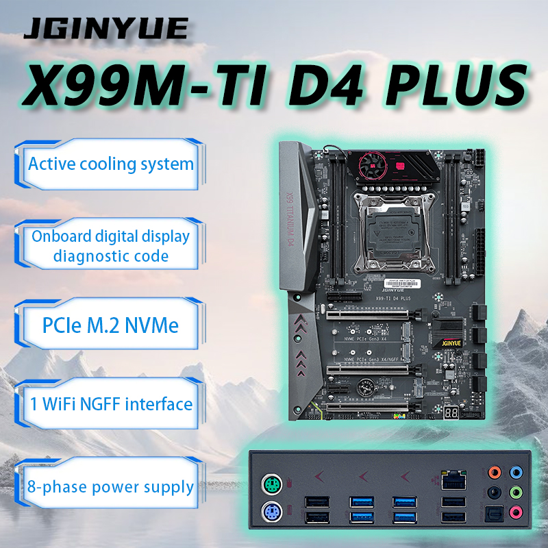 JGINYUE X99 motherboard Intel  - X99 Dual Cpu Motherboard Combo ulasan dan harga
