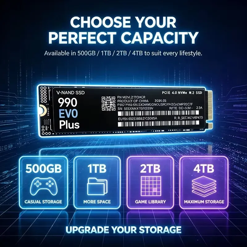 NEW 990 EVO Plus M.2 2280 NVMe - M.2 Nvme 4Tb Pcie 4.0 Ssd ulasan dan harga