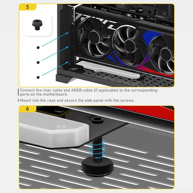 ●Vertical GPU Mounting Bracket - Pcie 4.0 X16 Riser Cable 90 Degree ulasan dan harga