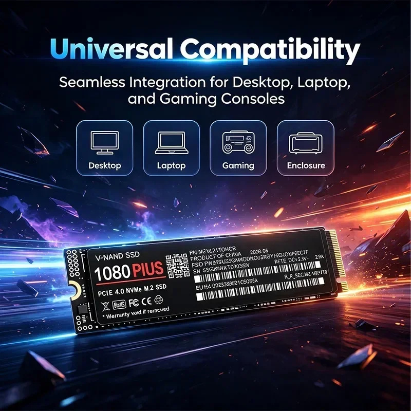 High Speed 100% Original 1080  - M.2 Nvme 4Tb Pcie 4.0 Ssd ulasan dan harga