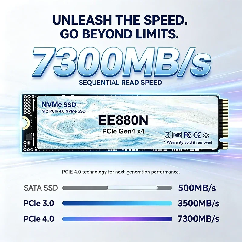 2026New EE880N High Speed 7300 - M.2 Nvme 4Tb Pcie 4.0 Ssd ulasan dan harga