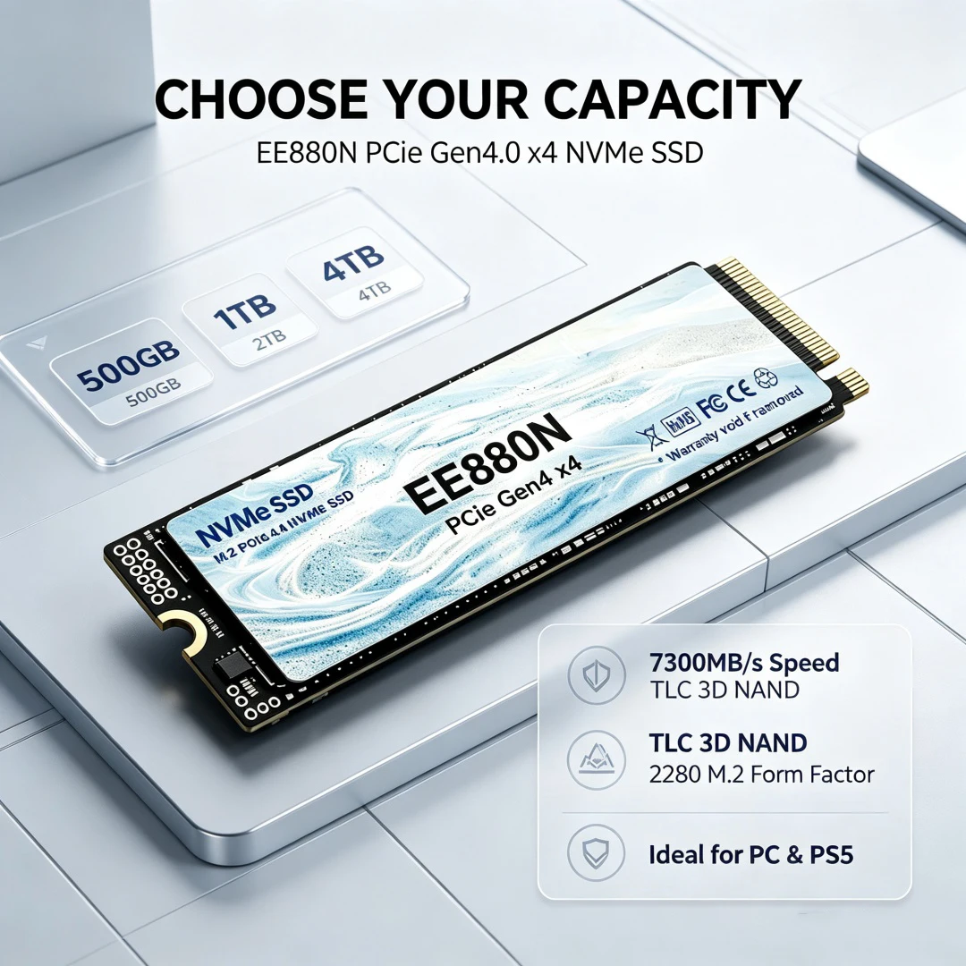 2026New EE880N High Speed 7300 - M.2 Nvme 4Tb Pcie 4.0 Ssd ulasan dan harga
